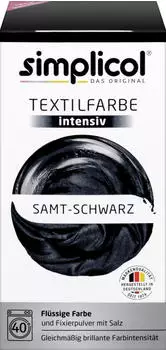 Simplicol Textilfarbe intensiv Samt-Schwarz