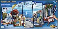 Schipper Malen nach Zahlen "Meisterklasse Polyptychon - Mykonos" Made in Germany