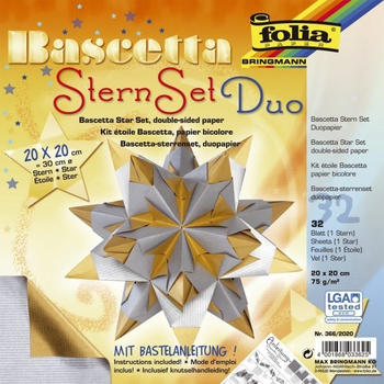 Folia Bascetta SternSet Duo silber gold 15x15cm (366/2020)