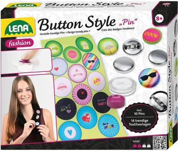 Lena Button style Pin