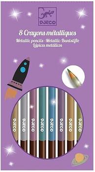 Djeco Farben - 8 metallic pencils