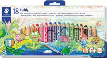 Staedtler Buddy Kinderbuntstift 3in1 18er