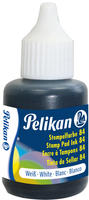 Pelikan Stempelfarbe wasserfest 30 ml Wei&szlig; mit Pinsel