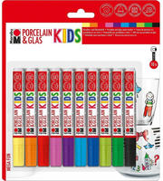 Marabu 0125000000084, Marabu Porzellan- und Glasmalstift Kids (10x)...