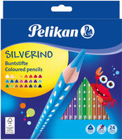Pelikan Buntstifte SILVERINO dreieckig d&uuml;nn, 24er Set