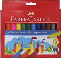 Faber-Castell 154311, Faber-Castell Filzstift Jumbo Super Washable 12er