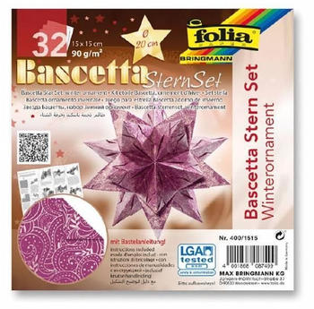 Folia Bascetta SternSet Winterornament 15x15cm (400/1515)