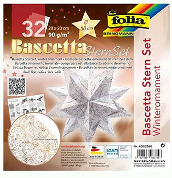 Folia Bascetta SternSet Winterornament 20x20cm (406/2020)