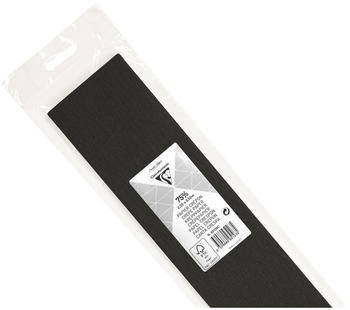 Clairefontaine Krepppapier 2,5x0,5m schwarz
