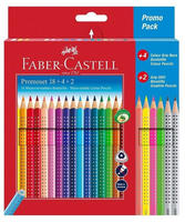 Faber-Castell 201540, Faber-Castell Promotionset Colour Grip 18+4+2