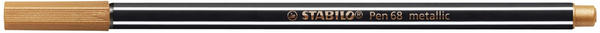 STABILO Pen 68 Metallic Filzstift braun