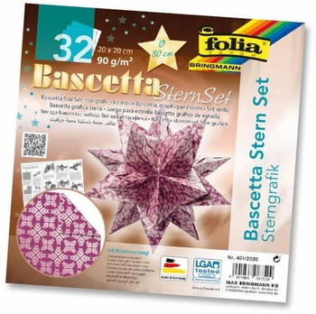 Folia Bascetta SternSet 90g/m² 20x20cm 32 Blatt - Sterngrafik
