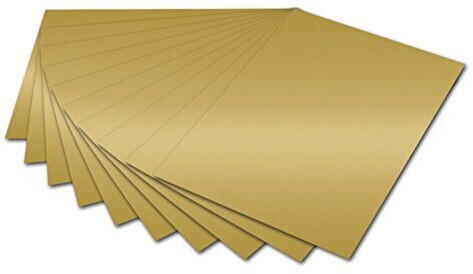 Folia Fotokarton 50x70cm 300g/m² 10 Bogen glänzend gold