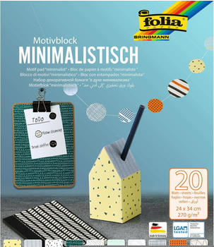 Folia Motivblock Minimalistisch 24x34cm 270g/m² 20 Blatt