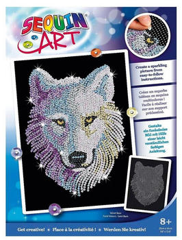 Mammut Spiel & Geschenk Sequin Art Blue Schneewolf (15469594)