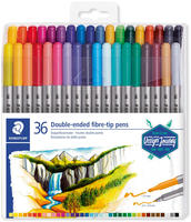 Doppelfasermaler Twin-tip pen VE=36 Farben