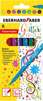 Faber Music Glitter Fasermaler 8er Kartonetui