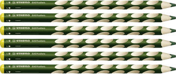 STABILO EASYcolors Ergonomischer Buntstift für Linkshänder 6er Pack laubgrün