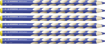 STABILO EASYcolors Ergonomischer Buntstift für Linkshänder 6er Pack ultramarinblau