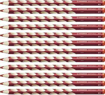STABILO EASYcolors Ergonomischer Buntstift f&uuml;r Rechtsh&auml;nder 12er Pack kirschrot