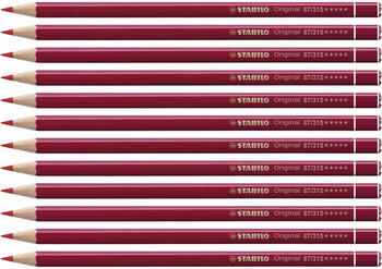 STABILO Buntstift Original 12er Pack permanentrot dunkel