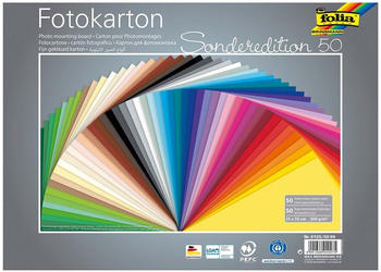 Folia Fotokarton Sonderedition 50 farbsortiert 300 g/m² 50 Blatt