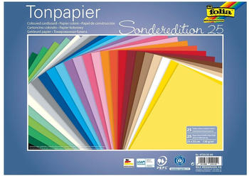 Folia Tonpapier 25x35cm 130g/m² farbig sortiert 6725/25 99