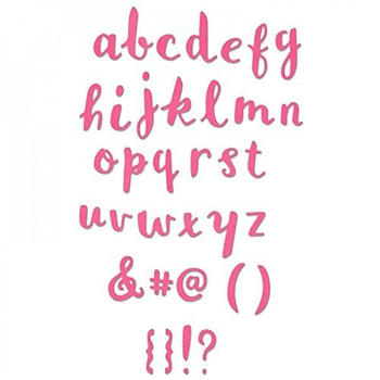 Sizzix Thinlits alphabet lowercase letters
