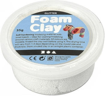 Creativ Company Foam Clay 35g glitzer weiß