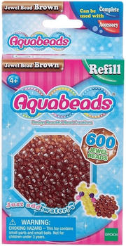Aquabeads Refill Glitzerperlen 600-Stk.braun