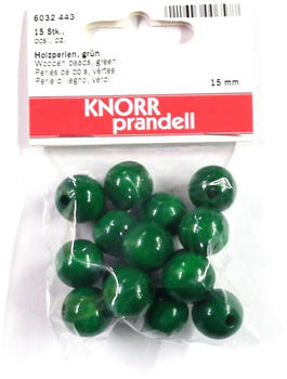 Brunnen Verlag Holzperlen 15 mm grün 15 St.