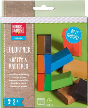 KnorrPrandell Colorpack Kneten & Radieren gelb, rot, blau, grün, braun, schwarz