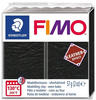 FIMO 8010-909, Fimo EFFECT LEATHER Modelliermasse, schwarz, 57 g, Art# 8917774