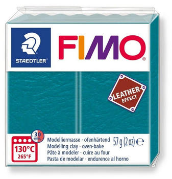 Fimo Leather Effect 57g Lagunenblau