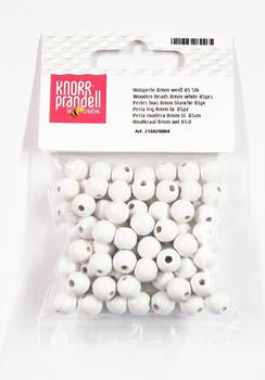 Brunnen Verlag Holzperlen 8 mm weiß 85 St.