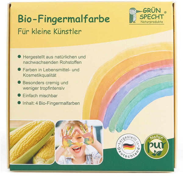 Grünspecht Bio-Fingermalfarbe 4 x 120 g