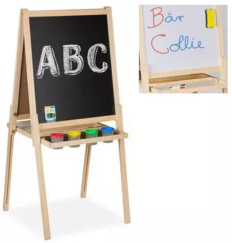 Relaxdays 2 in 1 Kindertafel mit Zubehör Relaxdays 2 in 1 Kindertafel mit Zubehör