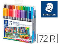 Staedtler 3200 TB72, Staedtler Double-ended fibre-tip pens 72pcs