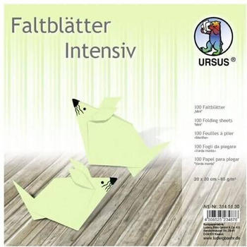 Ursus Faltblätter Intensiv Uni 65g 20x20cm 100 Blatt mint
