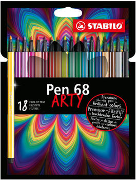 STABILO Pen 68 Arty Filzstifte 18er Pack