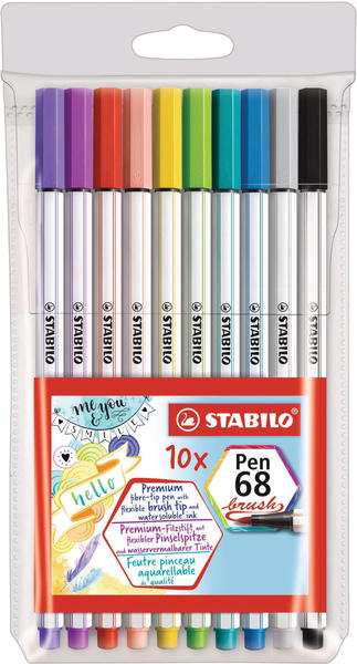 STABILO Pen 68 Brush 10er Pack
