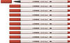 STABILO Pen 68 Brush 10er Pack carminrot
