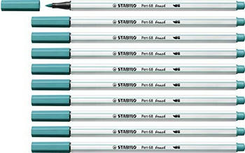 STABILO Pen 68 Brush 10er Pack türkis