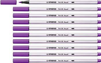 STABILO Pen 68 Brush 10er Pack lila