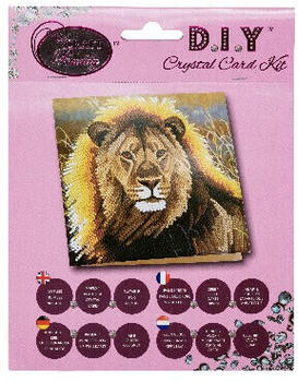 Craft Buddy Crystal Art Card Kit Resting Lion (CCK-A13)
