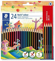 Staedtler 185 C24P, STAEDTLER Noris colour 185 Buntstifte farbsortiert, 24 St.
