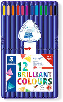 Staedtler ergosoft Buntstifte 12 Brilliant Colours
