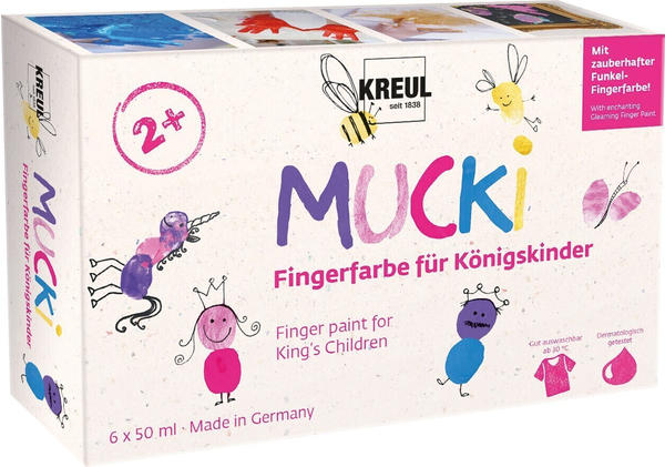 C. Kreul Mucki Fingerfarbe für Königskinder 6x50ml