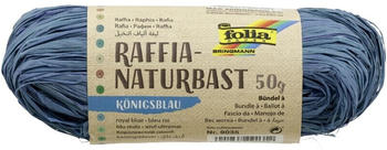 Folia Raffia Naturbast 50g königsblau
