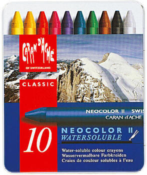Caran d'Ache Neocolor II wasservermalbare Farbkreiden 10-Etui